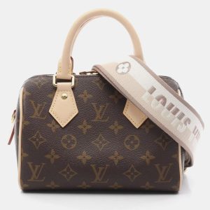 Louis Vuitton Speedy Bandouliere 20 Brown Monogram Canvas Shoulder Bag, Handbags - Luxury Closet catalog