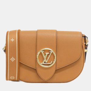Louis Vuitton Pont Neuf Soft MM Sienne Leather Shoulder Bag, Handbags - Luxury Closet catalog