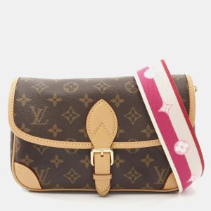 Louis Vuitton Diane NM PM Fuchsia Canvas Leather Shoulder Bag, Handbags - Luxury Closet catalog