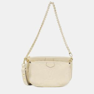 Louis Vuitton Multi Pochette Cream Monogram Empreinte Leather Shoulder Bag, Handbags - Luxury Closet catalog