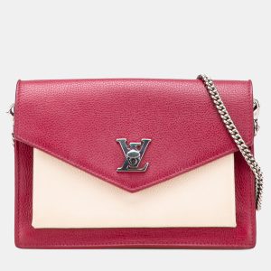 Louis Vuitton Red Bicolor Leather MyLockMe Chain Pochette, Shoulder Bags - Luxury Closet catalog