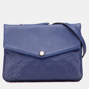 Louis Vuitton Blue Monogram Empreinte Twice, Shoulder Bags - Luxury Closet catalog