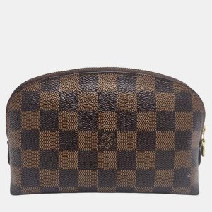 Louis Vuitton Brown Damier Ebene Canvas Cosmetic Pouch, Wallets & Money Clips - Luxury Closet catalog