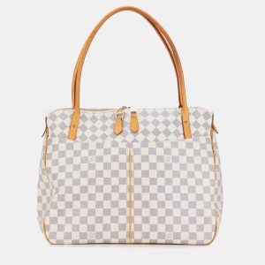 Louis Vuitton White Damier Azur Figheri GM Tote, Shoulder Bags - Luxury Closet catalog