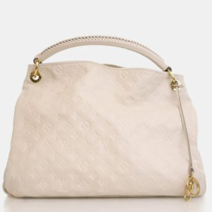 Louis Vuitton Artsy MM Cream White Monogram Empreinte Leather Shoulder Bag, Satchels - Luxury Closet catalog