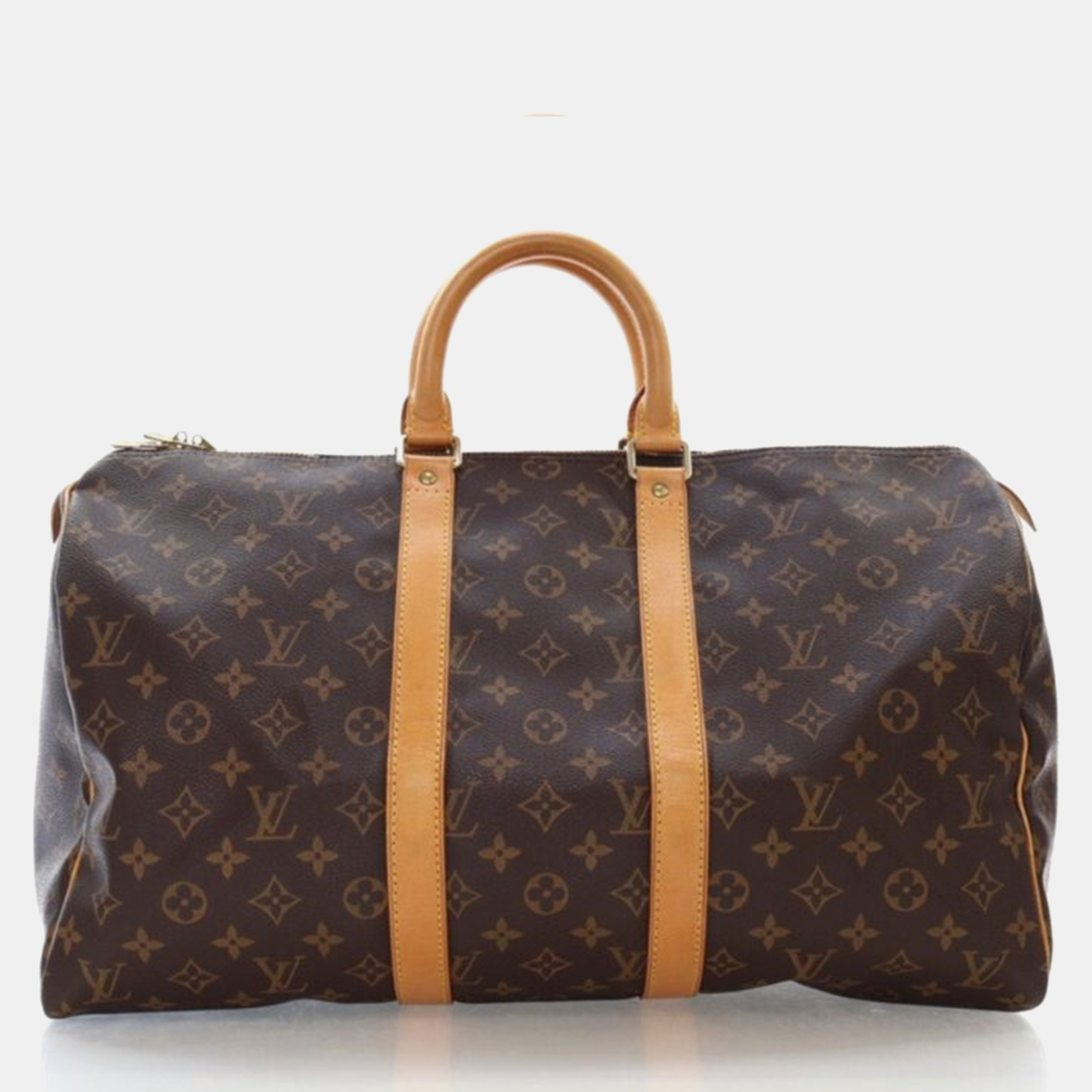 Louis Vuitton Keepall 45 Brown Monogram Coated Canvas Travel Bag, Handbags - Luxury Closet catalog