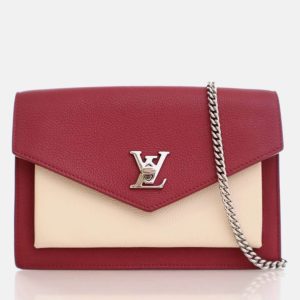 Louis Vuitton Mylockme Chain Pochette Red/Cream Calfskin Crossbody Bag, Handbags - Luxury Closet catalog