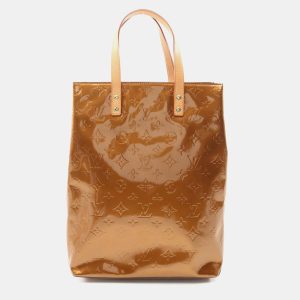 Louis Vuitton Lead Mm Tote Bag Vernis Leather Brown Bronze, Tote Handbags - Luxury Closet catalog
