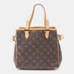 Louis Vuitton Batignolles Brown Monogram Canvas and Leather Shoulder Bag, Satchels - Luxury Closet catalog