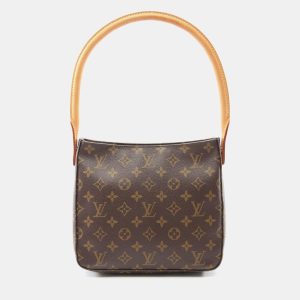 Louis Vuitton Looping MM Brown Monogram Canvas One Shoulder Bag, Tote Handbags - Luxury Closet catalog