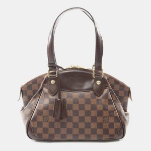 Louis Vuitton Verona PM Brown Damier Ebene Canvas Leather Shoulder Bag, Tote Handbags - Luxury Closet catalog