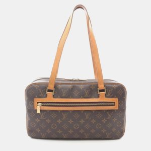 Louis Vuitton Cite GM Brown Monogram Canvas Shoulder Travel Bag, Satchels - Luxury Closet catalog
