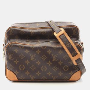 Louis Vuitton Nile Brown Monogram Canvas Shoulder Bag, Handbags - Luxury Closet catalog