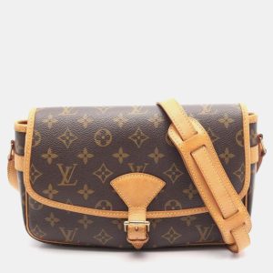 Louis Vuitton Sologne Brown Monogram Canvas Shoulder Bag, Handbags - Luxury Closet catalog
