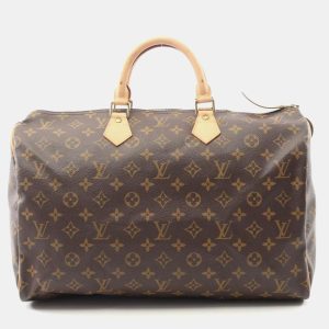Louis Vuitton Speedy 40 Brown Monogram Canvas Handbag, Handbags - Luxury Closet catalog