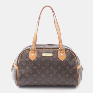 Louis Vuitton Montorgueil PM Brown Monogram Canvas Shoulder Bag, Tote Handbags - Luxury Closet catalog