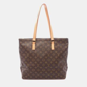 Louis Vuitton Cabas Mezzo Brown Monogram Canvas Tote Bag, Tote Handbags - Luxury Closet catalog