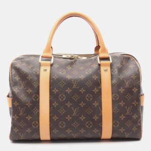 Louis Vuitton Carryall Brown Monogram Canvas Travel Bag, Handbags - Luxury Closet catalog