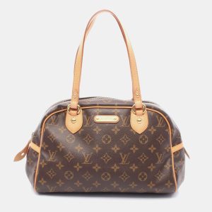 Louis Vuitton Montorgueil PM Brown Monogram Canvas Shoulder Bag, Satchels - Luxury Closet catalog