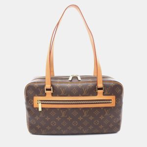 Louis Vuitton Cite GM Brown Monogram Canvas Shoulder Bag, Handbags - Luxury Closet catalog