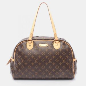 Louis Vuitton Montorgueil GM Brown Monogram Canvas Shoulder Bag, Tote Handbags - Luxury Closet catalog