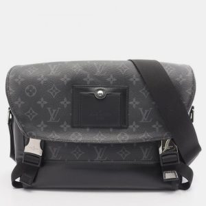 Louis Vuitton Messenger Voyage PM Black Monogram Eclipse Canvas Crossbody Bag, Handbags - Luxury Closet catalog