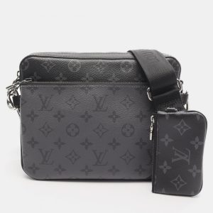 Louis Vuitton Trio Messenger Black Monogram Eclipse Canvas Crossbody Bag, Handbags - Luxury Closet catalog