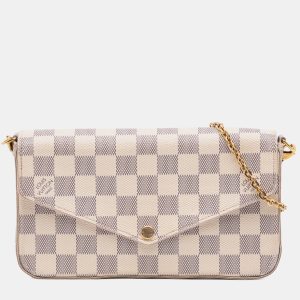 Louis Vuitton White Damier Azur Pochette Felicie, Shoulder Bags - Luxury Closet catalog