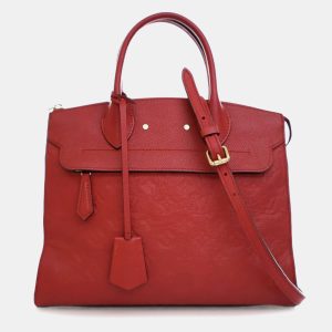 Louis Vuitton Red Monogram Empreinte Pont Neuf MM, Satchels - Luxury Closet catalog