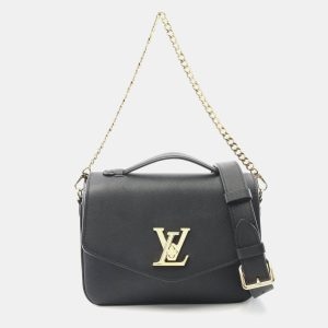 Louis Vuitton Lockme Oxford Black Leather Shoulder Bag, Satchels - Luxury Closet catalog