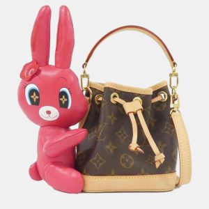 Louis Vuitton Nano Noe Fuschia Marron Monogram Coated Canvas Bucket Bag, Satchels - Luxury Closet catalog
