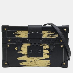 Louis Vuitton Black Leather Golden Light Petite Malle, Shoulder Bags - Luxury Closet catalog