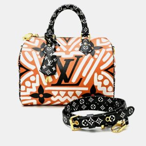 Louis Vuitton LV Crafty Speedy Bandouliere 25 White Monogram Canvas Handbag, Handbags - Luxury Closet catalog