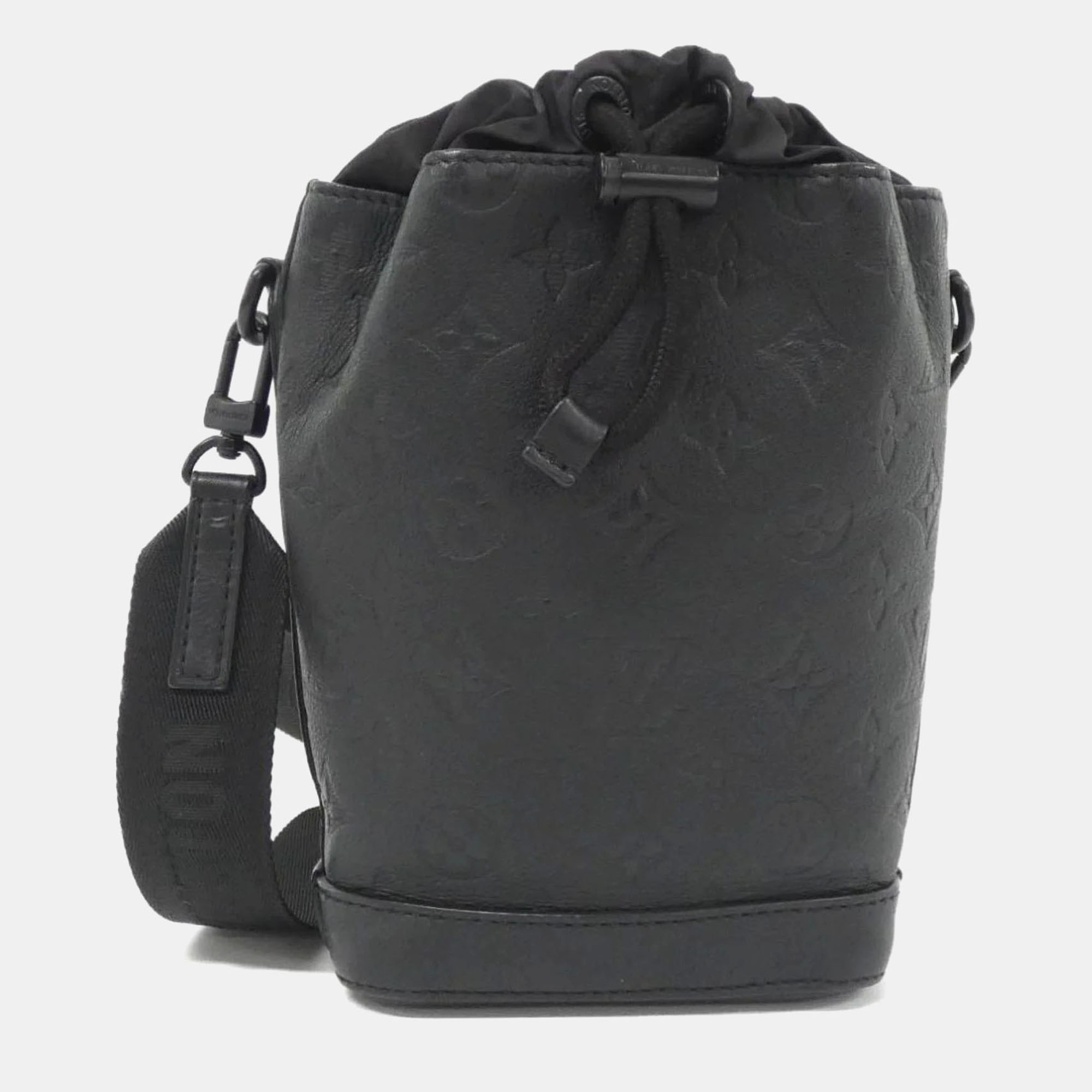 Louis Vuitton Noe Sling Black Monogram Shadow Leather Shoulder Bag, Handbags - Luxury Closet catalog