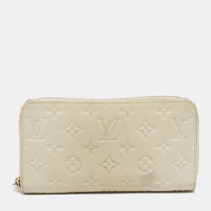 Louis Vuitton Off White Monogram Empreinte Leather Zippy Wallet, Wallets & Money Clips - Luxury Closet catalog