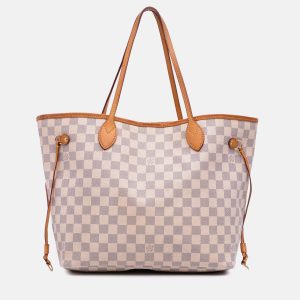 Louis Vuitton White Damier Azur Neverfull MM, Tote Handbags - Luxury Closet catalog