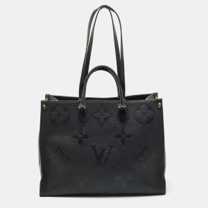 Louis Vuitton Black Monogram Empreinte Leather Onthego GM Bag, Tote Handbags - Luxury Closet catalog