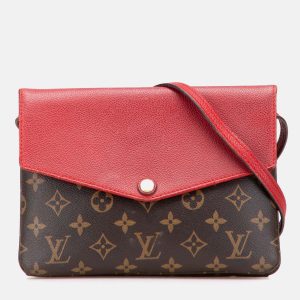 Louis Vuitton Red Monogram Twice, Shoulder Bags - Luxury Closet catalog