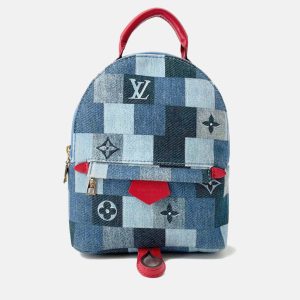 Louis Vuitton Palm Springs Mini Blue Red Monogram Denim Backpack, Backpacks - Luxury Closet catalog