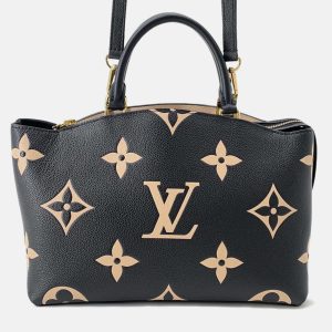 Louis Vuitton Petit Palais PM Noir Beige Bicolor Monogram Empreinte Leather Handbag, Tote Handbags - Luxury Closet catalog
