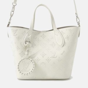 Louis Vuitton Blossom PM White Monogram Mahina Leather Shoulder Bag, Tote Handbags - Luxury Closet catalog