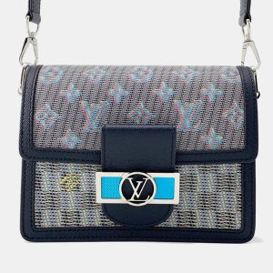 Louis Vuitton Dauphine Mini Navy Multicolor Leather Bag, Handbags - Luxury Closet catalog