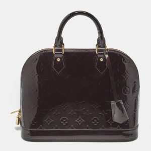 Louis Vuitton Amarante Monogram Vernis Alma PM Bag w/ Wallet, Satchels - Luxury Closet catalog