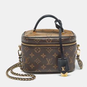 Louis Vuitton Monogram/Reverse Monogram Canvas Vanity PM Bag, Shoulder Bags - Luxury Closet catalog