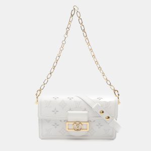 Louis Vuitton White Monogram Dauphine Broderie East West, Satchels - Luxury Closet catalog
