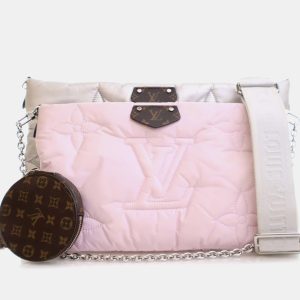 Louis Vuitton Pink Silver Monogram Econyl Pillow Maxi Multi Pochette Accessoires, Satchels - Luxury Closet catalog