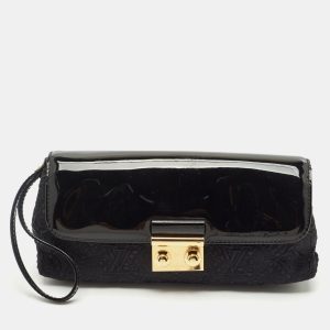 Louis Vuitton Black Monogram Nylon and Vernis Dentelle Pochette, Clutches & Special Occasion Bags - Luxury Closet catalog