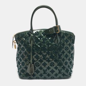 Louis Vuitton Green Monogram Vernis Fascination Lockit Bag, Tote Handbags - Luxury Closet catalog