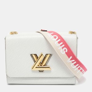 Louis Vuitton White Epi Leather Twist MM Bag, Shoulder Bags - Luxury Closet catalog