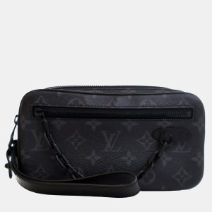 Louis Vuitton Black Monogram Eclipse Pochette Volga, Clutches & Special Occasion Bags - Luxury Closet catalog